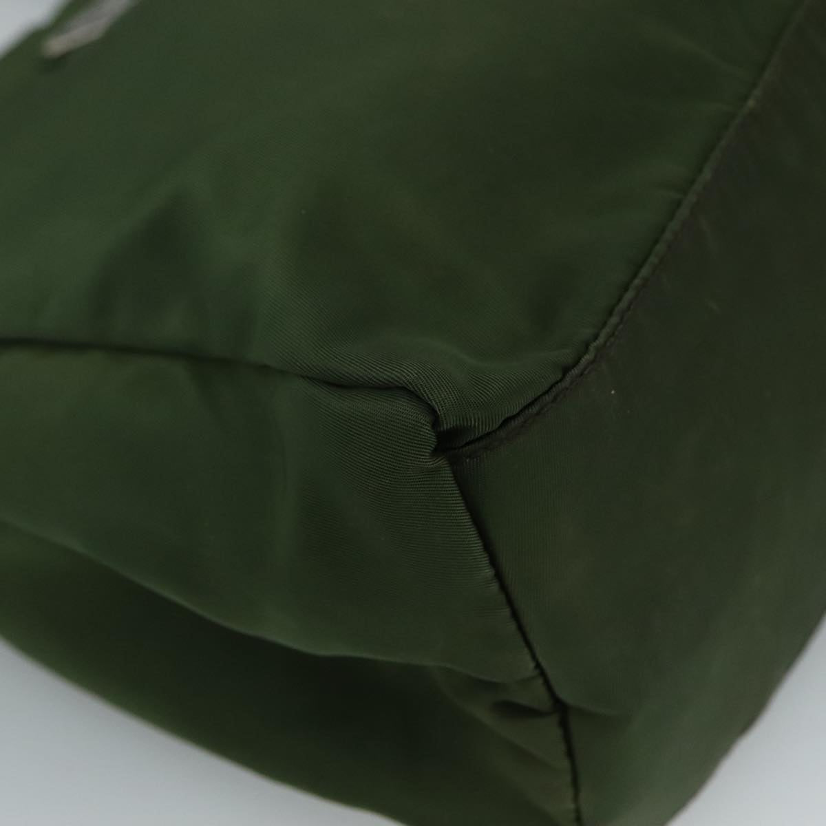 Prada Tessuto Khaki Synthetic Handbag (Pre-Owned)