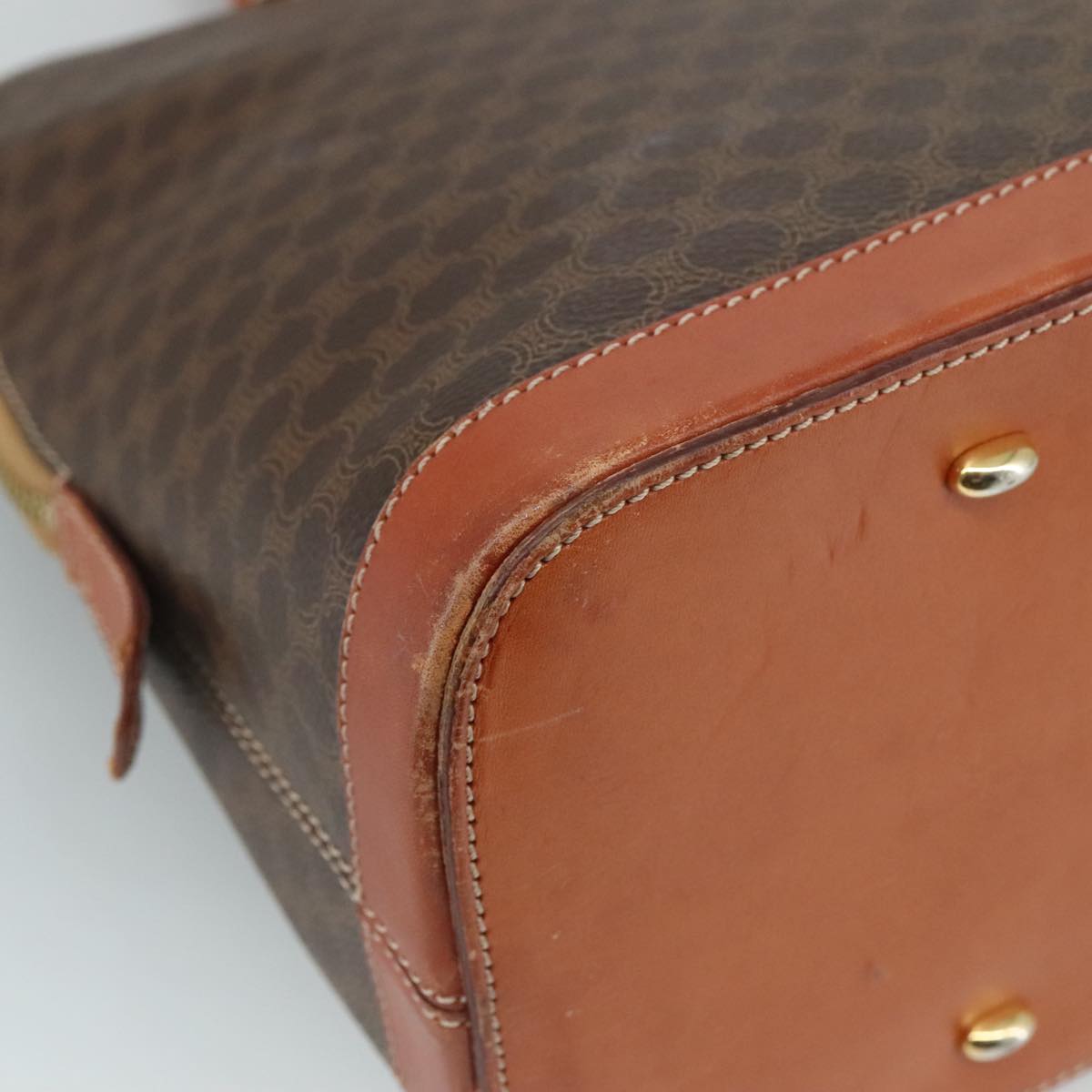 Céline Macadam Brown Canvas Handbag (Pre-Owned)
