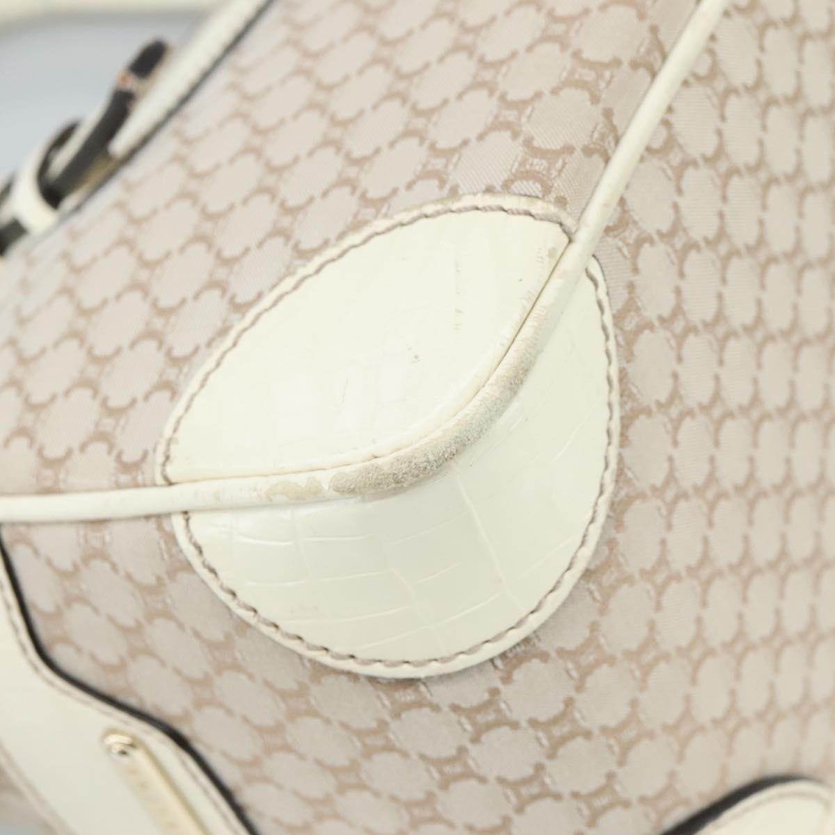 Céline Boogie Beige Canvas Handbag (Pre-Owned)