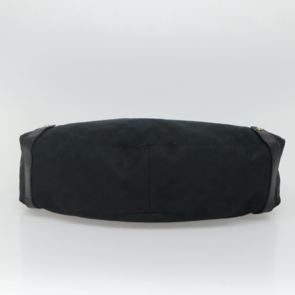 Gucci Abbey Black Canvas Tote Bag (Pre-Owned)
