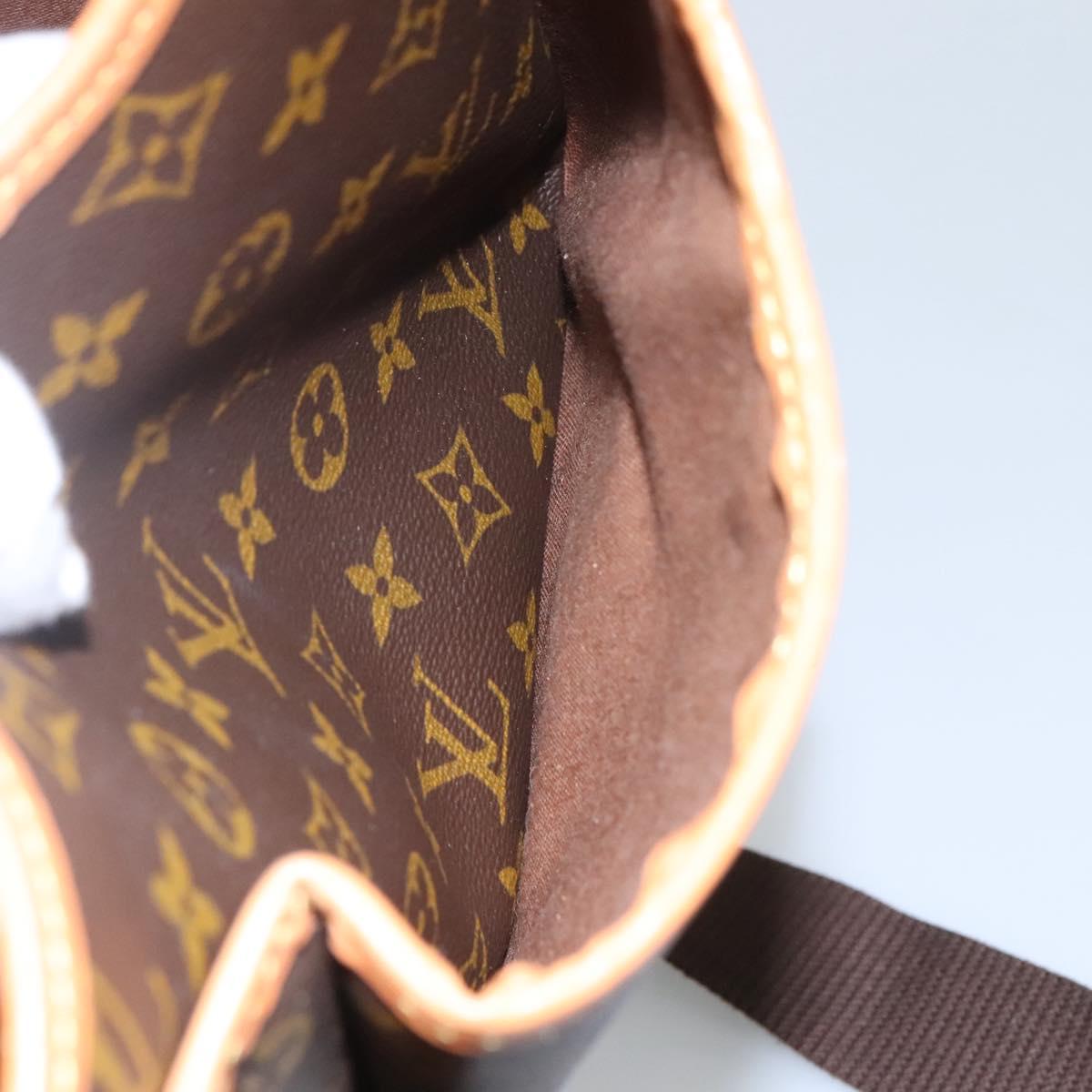 Louis Vuitton Gibeciere Brown Canvas Shoulder Bag (Pre-Owned)
