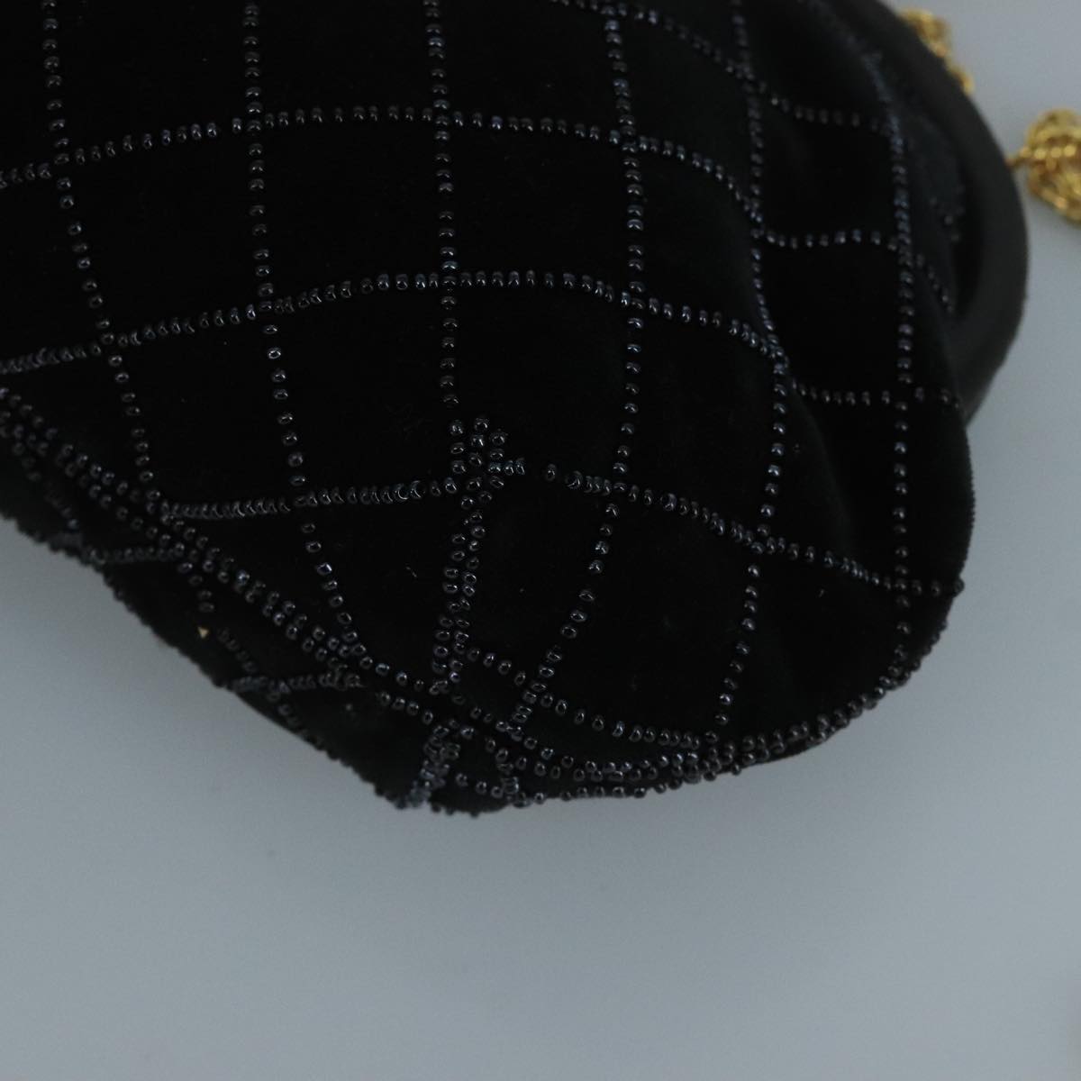 Bally Black Velvet Shoulder Bag (Pre-Owned)