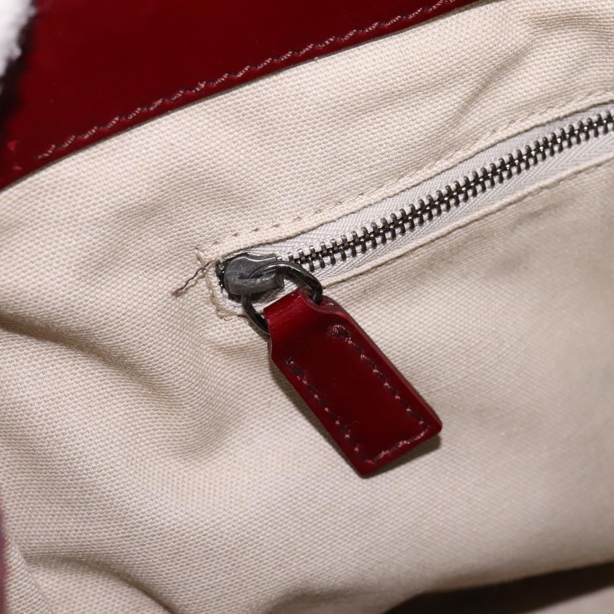 Burberry Heart Burgundy Canvas Travel Bag (Pre-Owned)