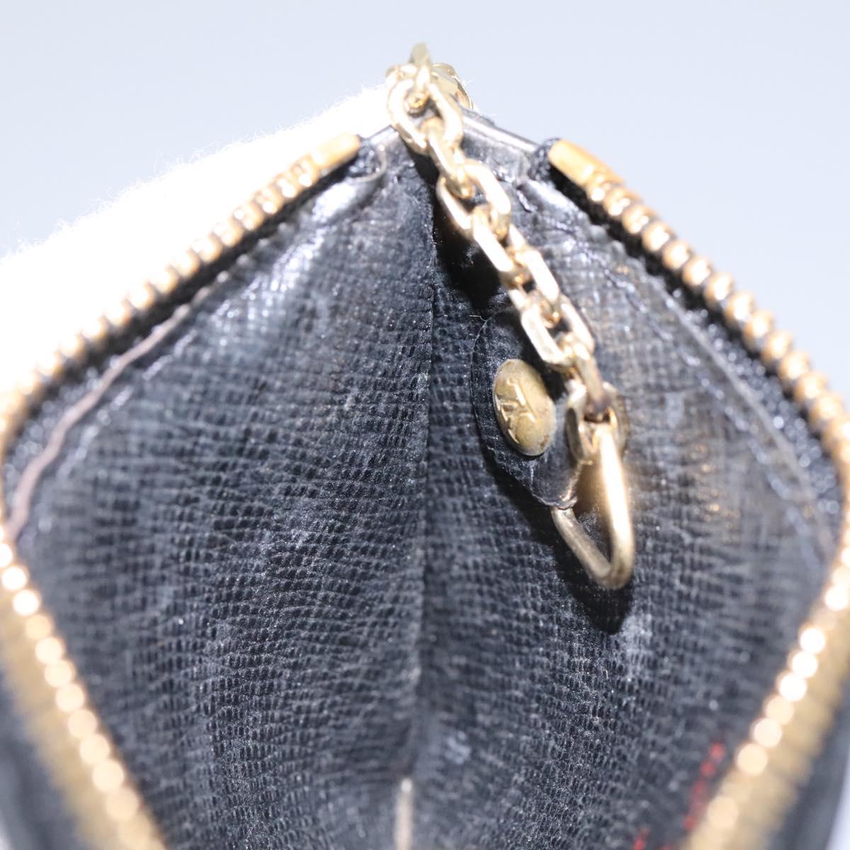 Louis Vuitton Pochette Clés Black Leather Wallet (Pre-Owned)