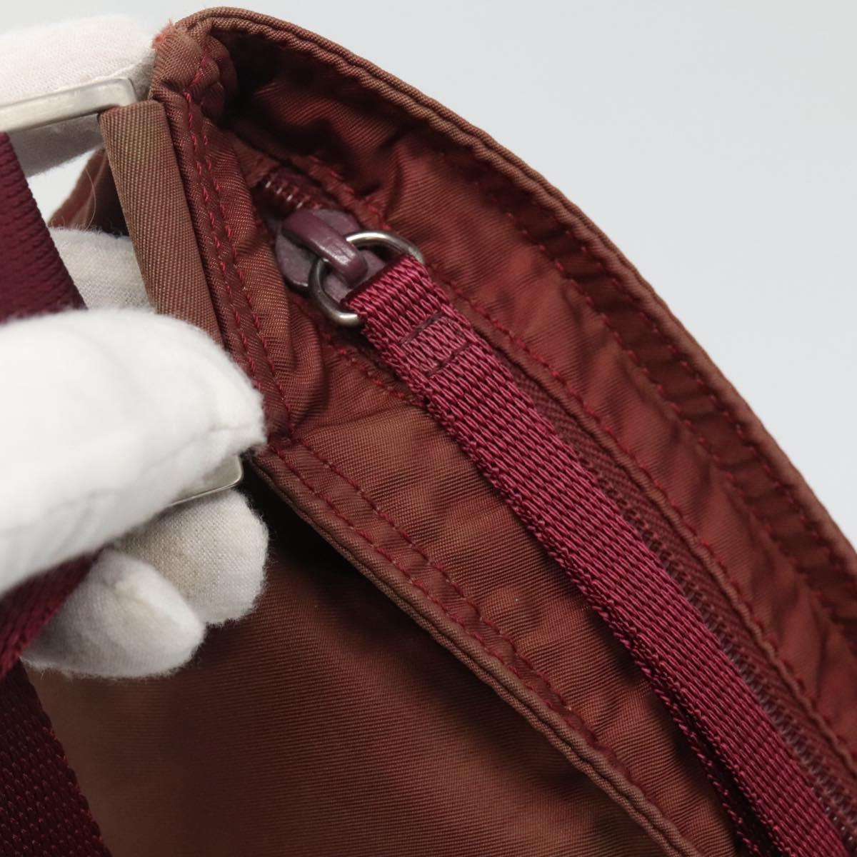 Prada Red Synthetic Shoulder Bag (Pre-Owned)
