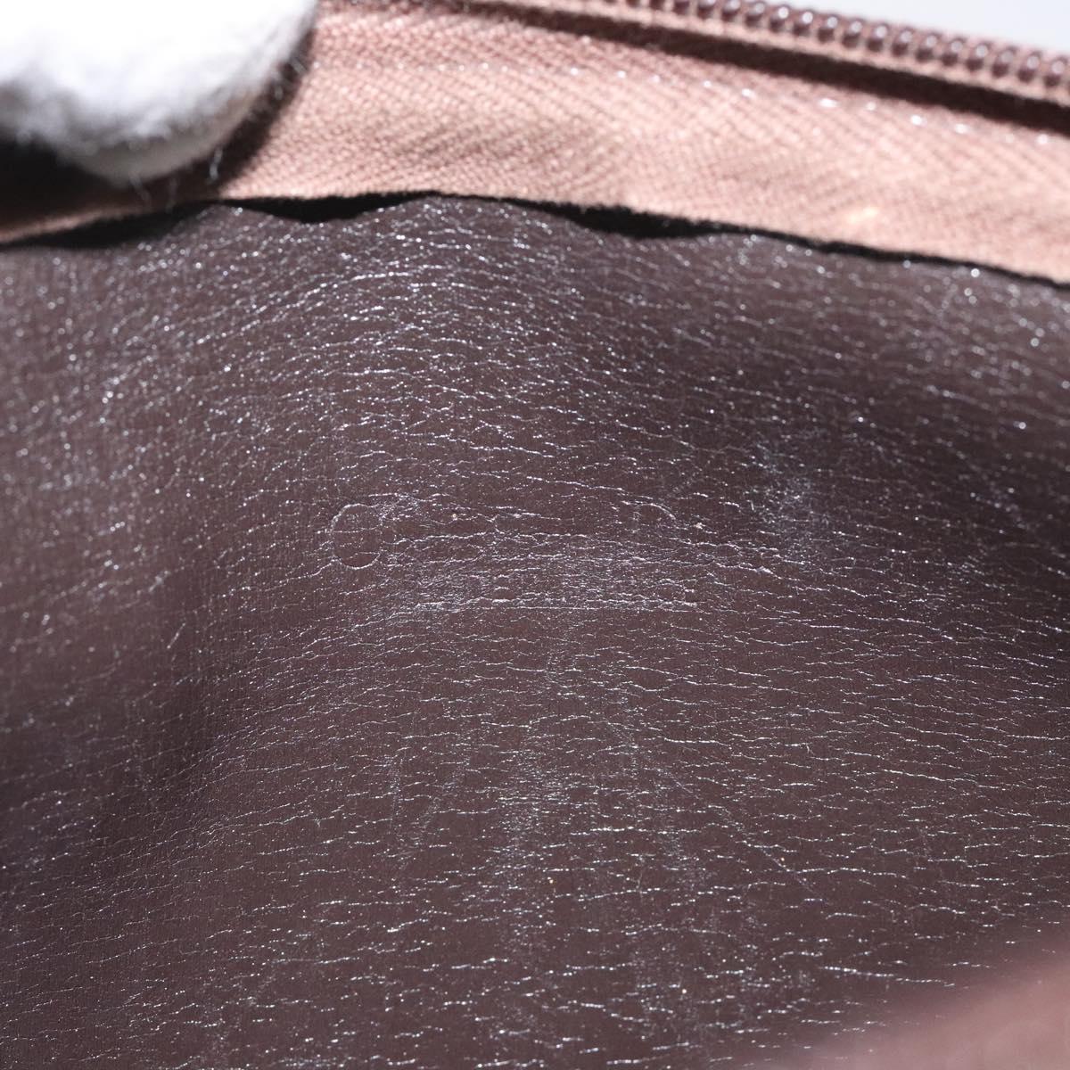 Dior Trotter Brown Canvas Shoulder Bag (Pre-Owned)