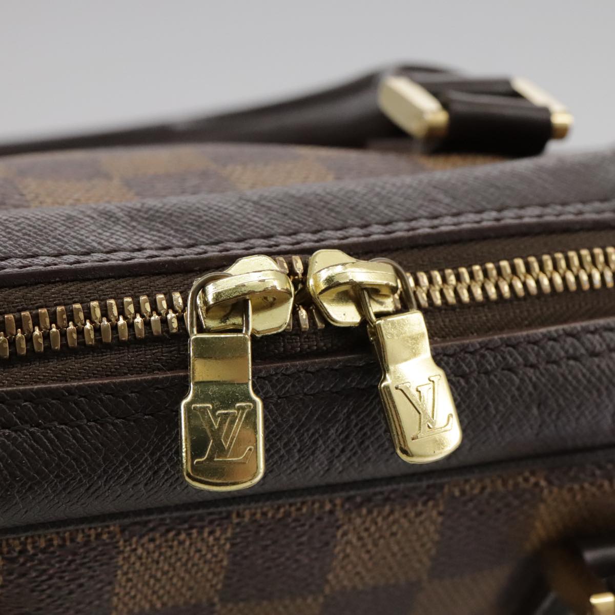 Louis Vuitton Triana Brown Canvas Handbag (Pre-Owned)