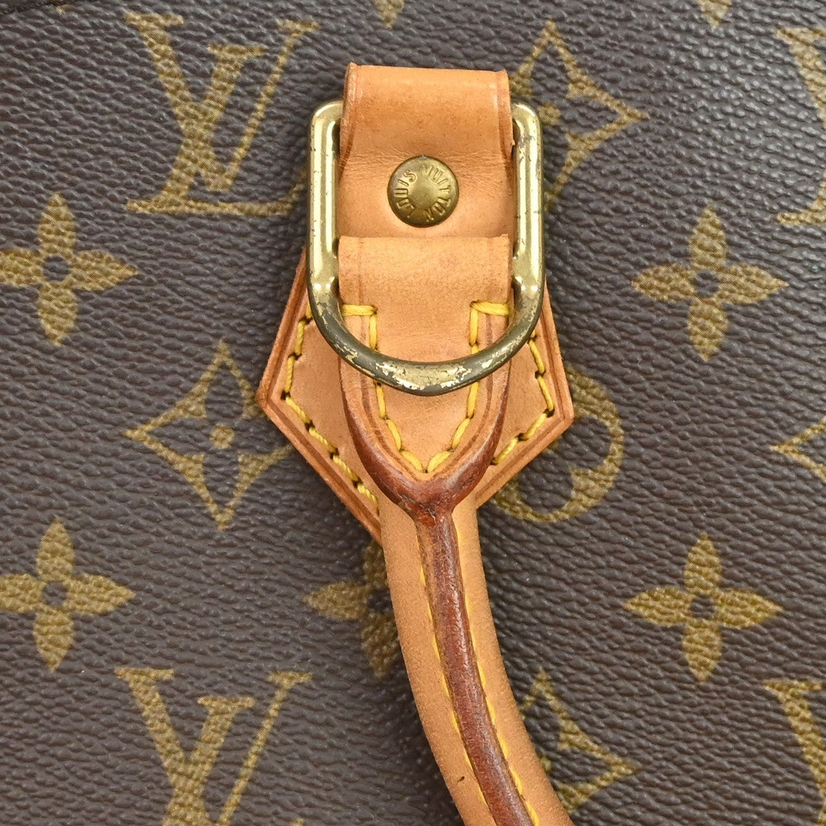 Louis Vuitton Alma Monogram Brown Canvas Handbag (Pre-Owned)