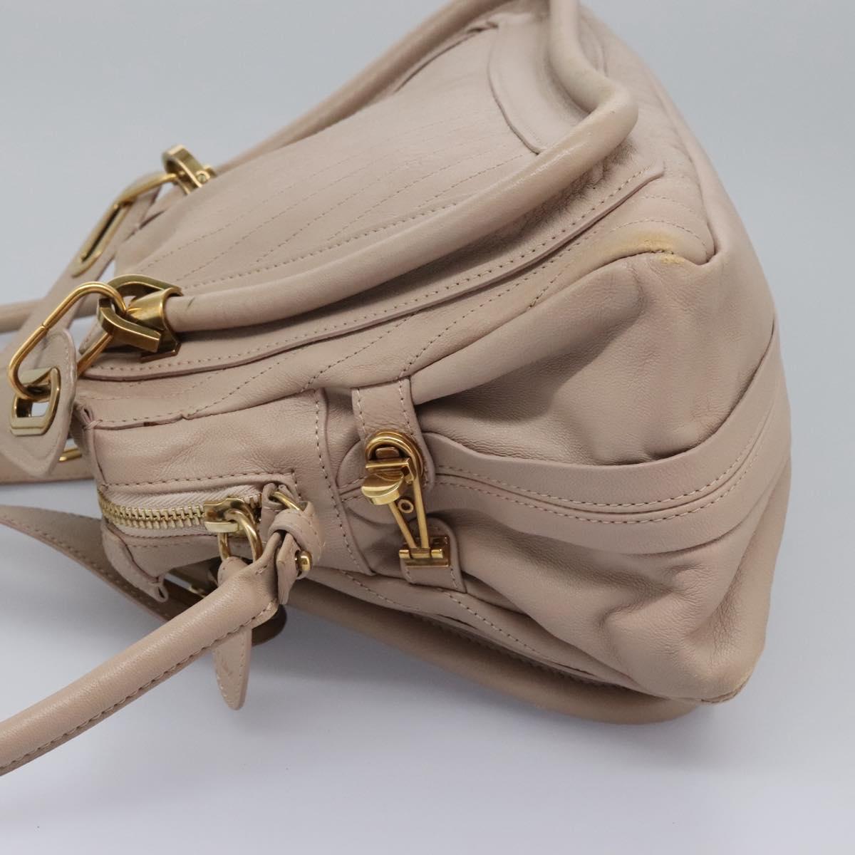 Chloé Paraty Beige Leather Handbag (Pre-Owned)
