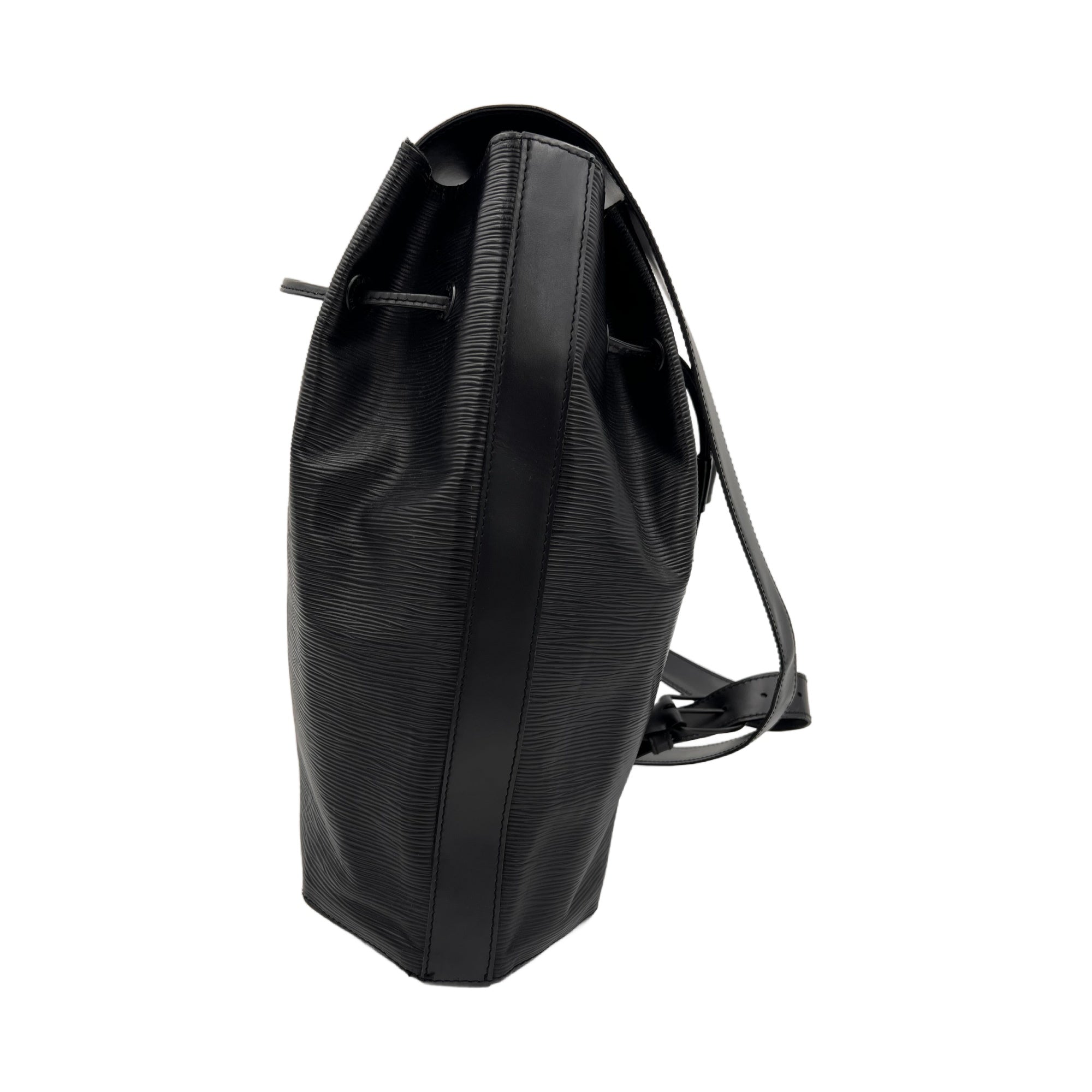 Louis Vuitton Black Epi Leather Sac a Dos Drawstring Backpack Bag (Pre-Owned)