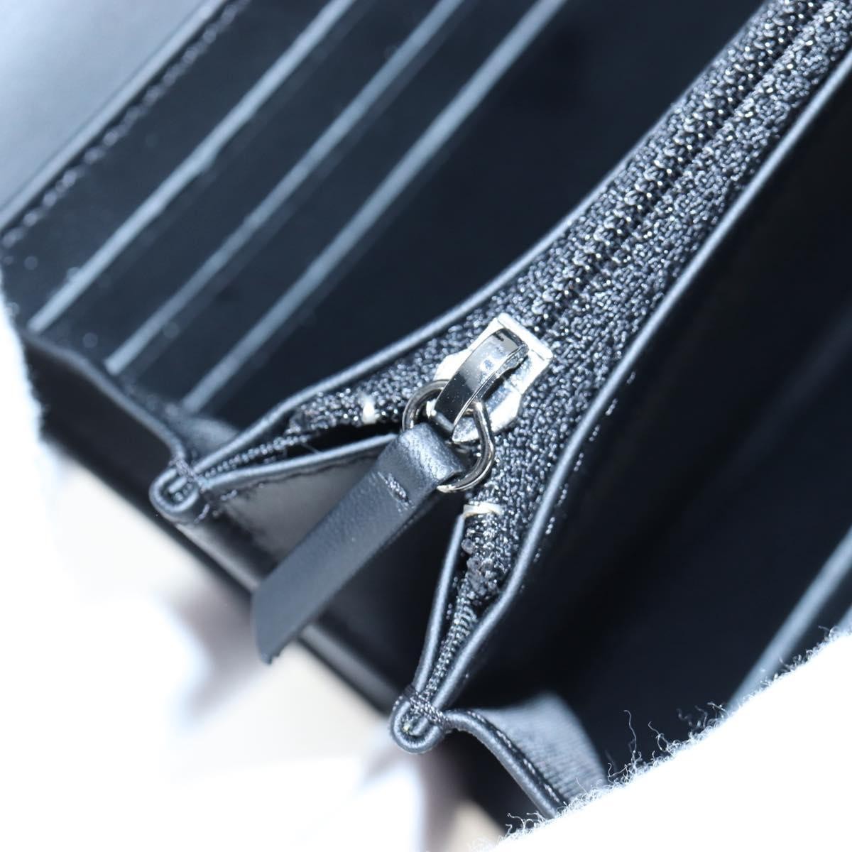 Chanel Cc French Flap Quilted Patent Leather Black Patent_Leather Wallets Accessory (Pre-Owned)
