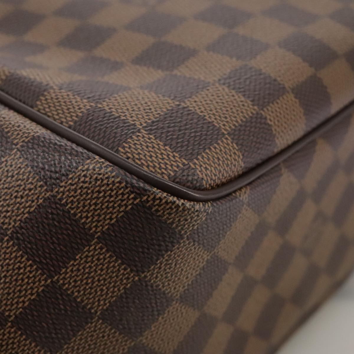 Louis Vuitton Belem Pm Brown Canvas Handbag (Pre-Owned)