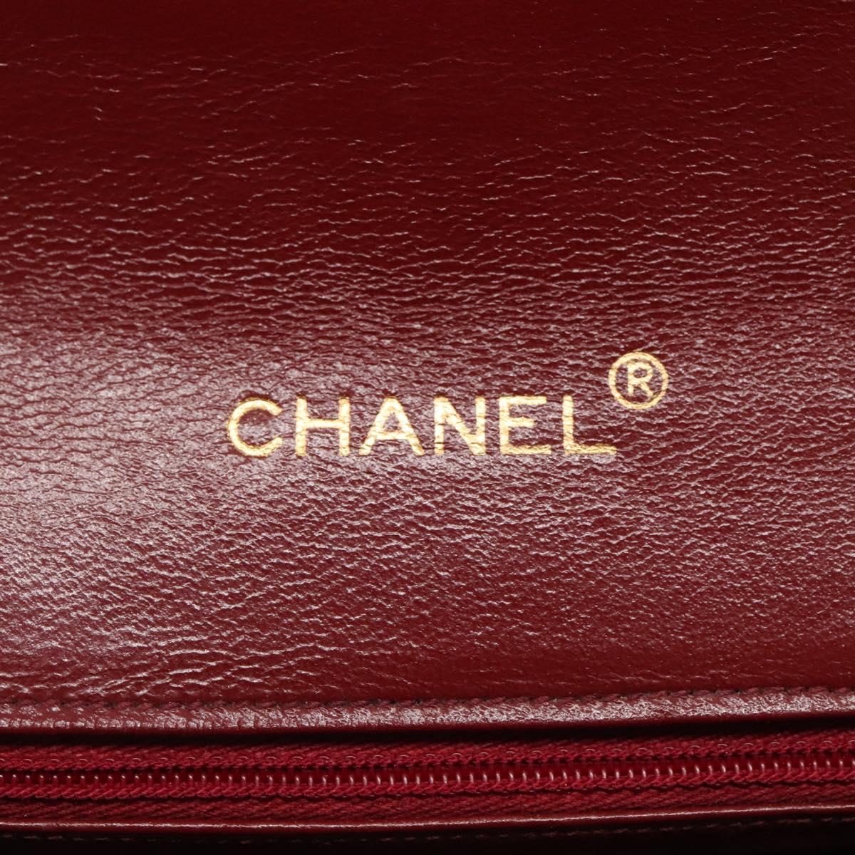 Chanel Single Flap Red Leather Shoulder Bag (Pre-Owned)