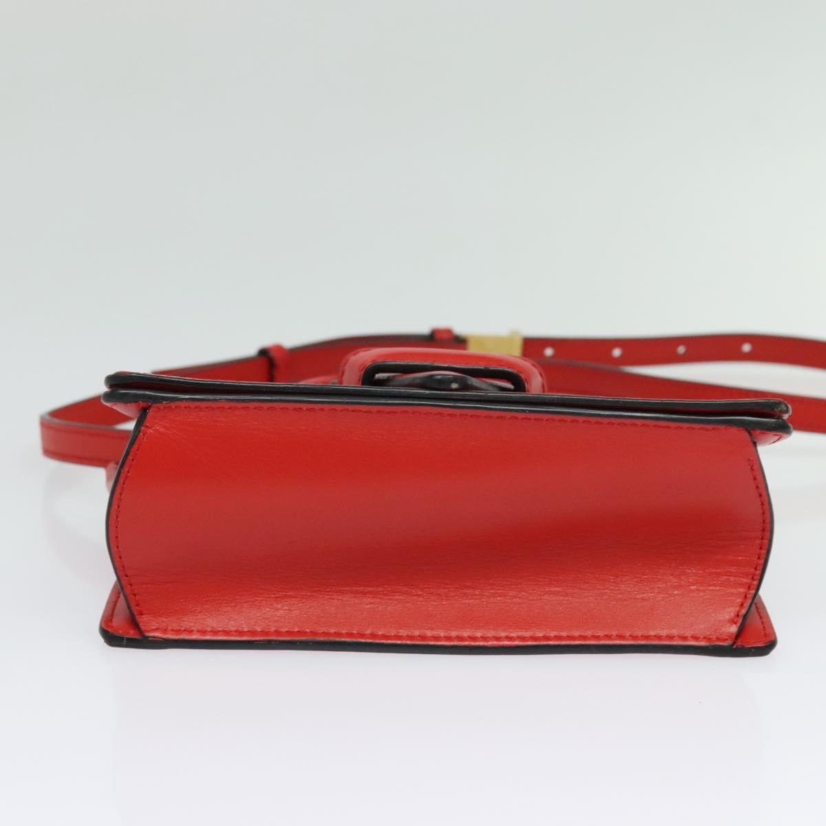 Loewe Barcelona Leather Red Leather Shoulder Bag Bag (Pre-Owned)