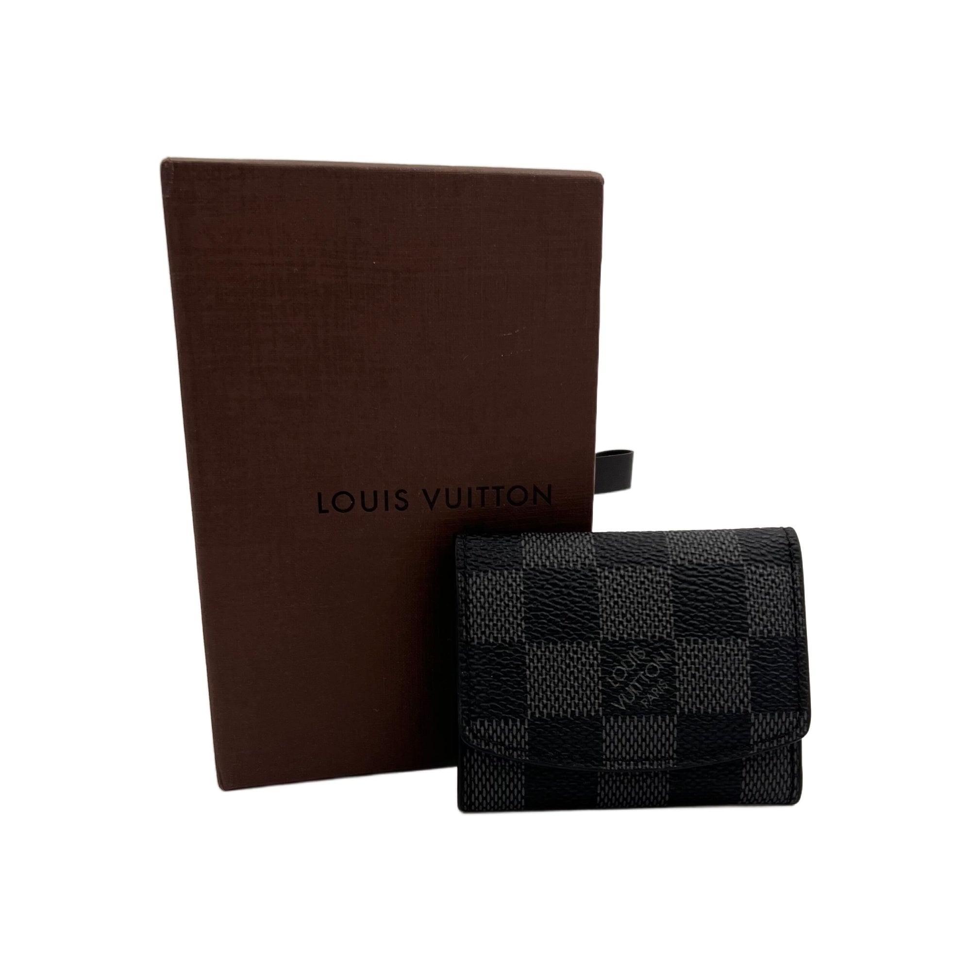 Louis Vuitton Black Damier Graphite Cufflink Holder (Pre-Owned)