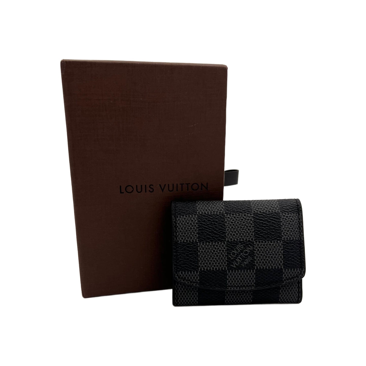 Louis Vuitton Black Damier Graphite Cufflink Holder (Pre-Owned)