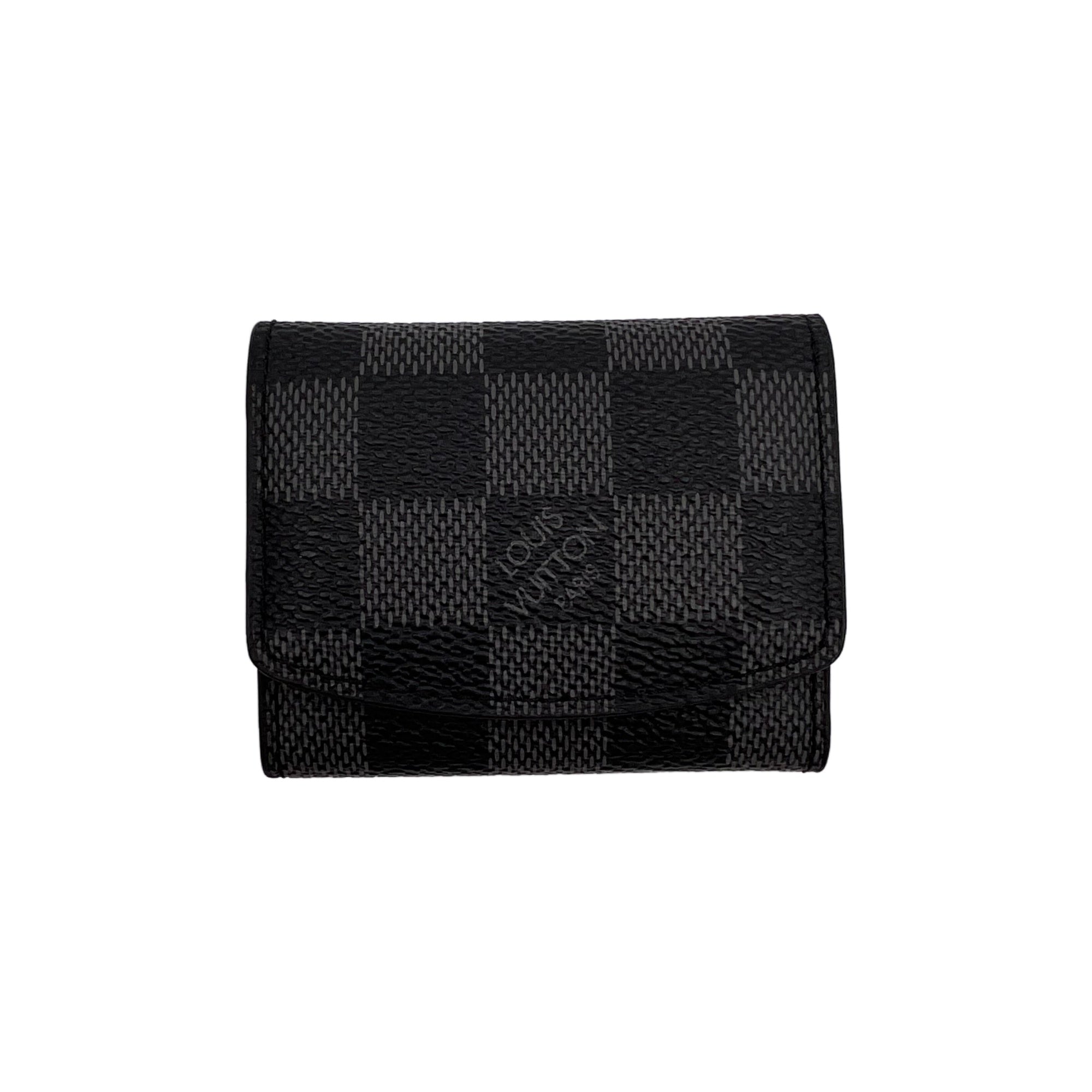 Louis Vuitton Black Damier Graphite Cufflink Holder (Pre-Owned)