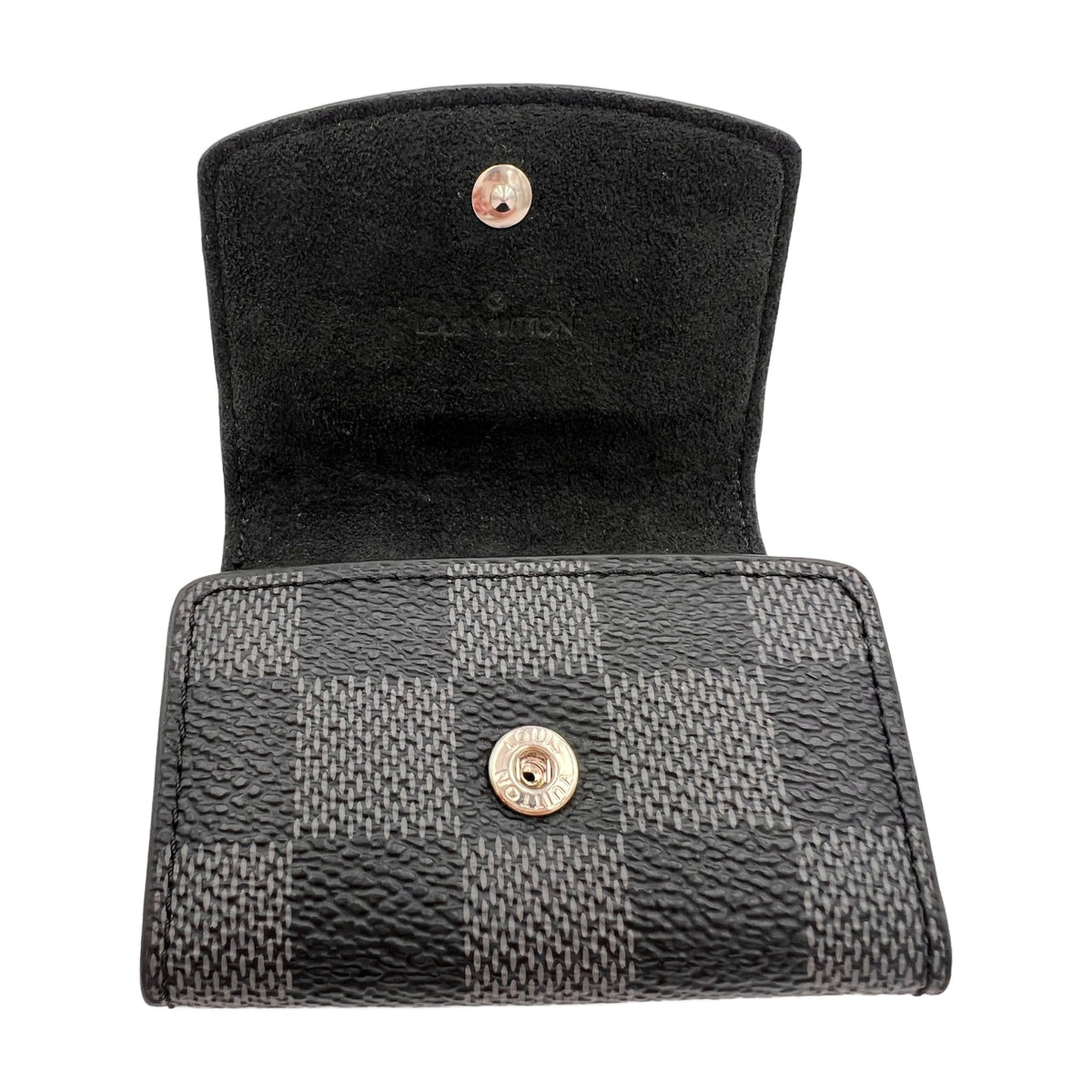 Louis Vuitton Black Damier Graphite Cufflink Holder (Pre-Owned)