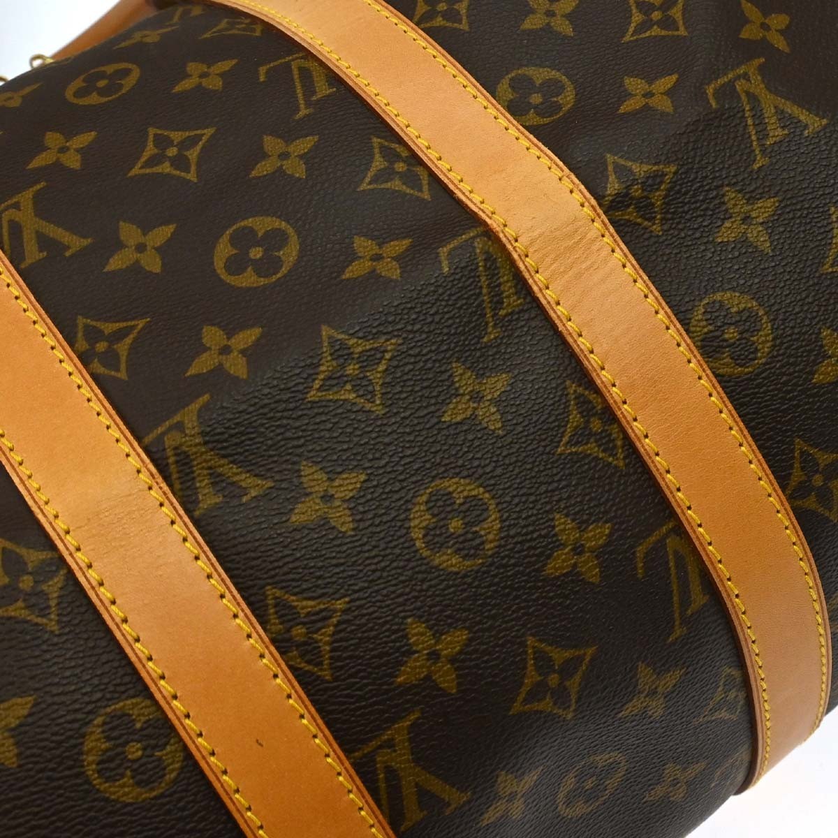 Louis Vuitton Keepall Monogram Canvas Brown Canvas Travel Bag Bag (Pre-Owned)