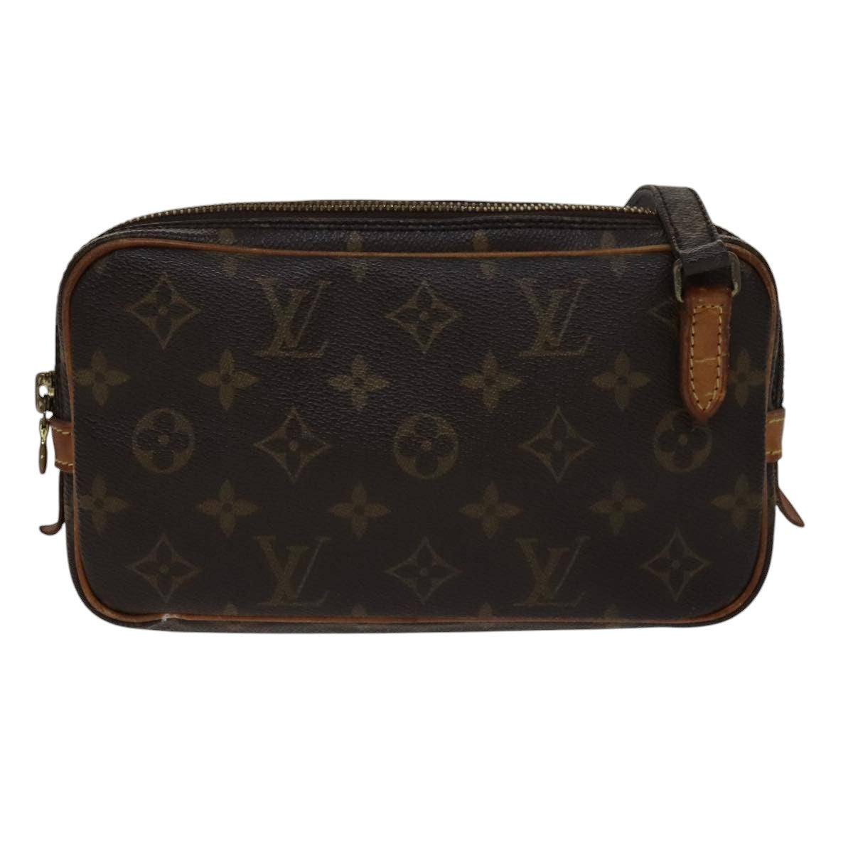 Louis Vuitton Marly Brown Canvas Shoulder Bag (Pre-Owned)