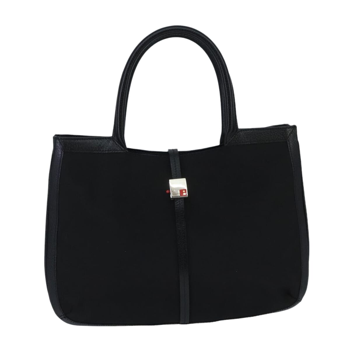 Bally Black Canvas Handbag (Pre-Owned)