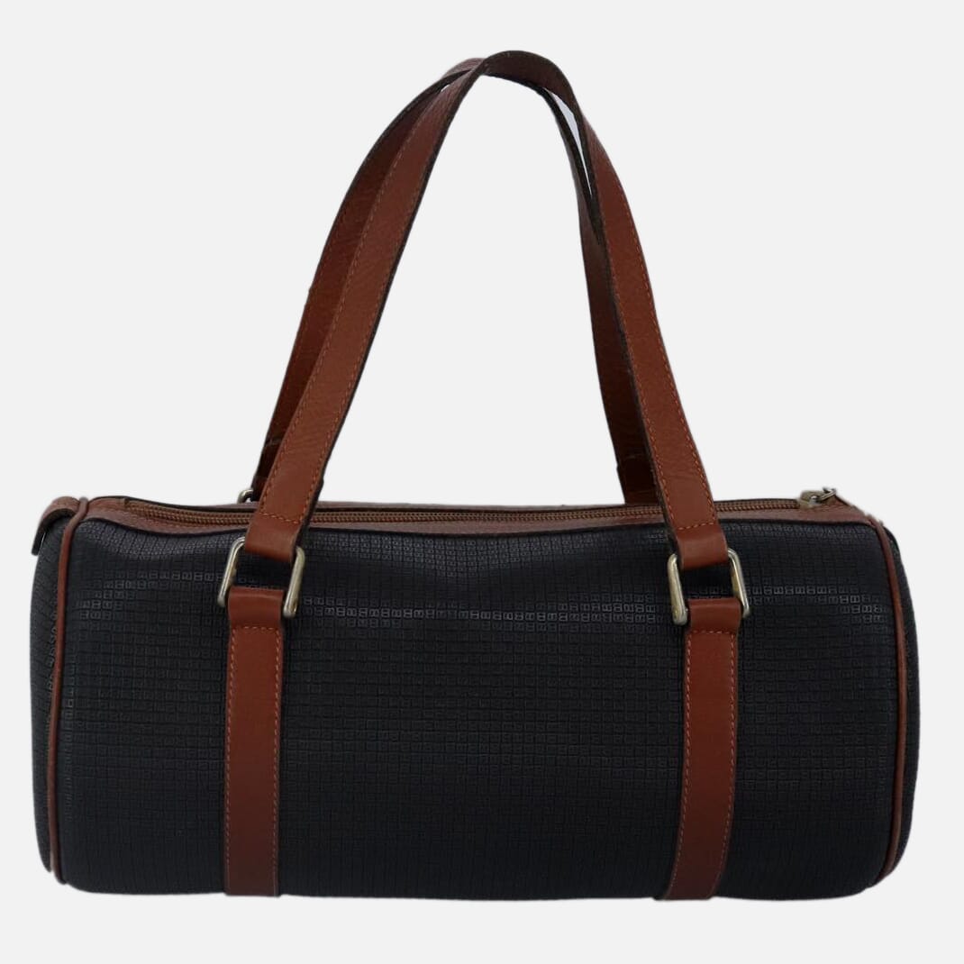 Bally Black Canvas Handbag (Pre-Owned)