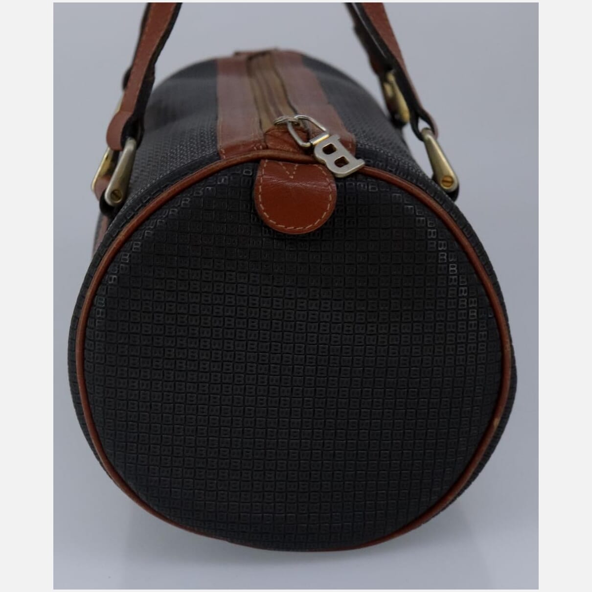Bally Black Canvas Handbag (Pre-Owned)