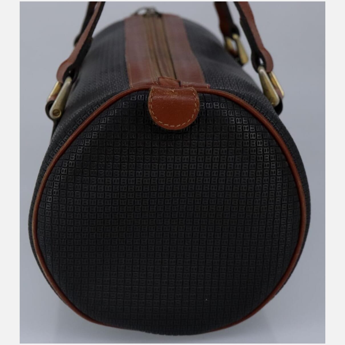 Bally Black Canvas Handbag (Pre-Owned)