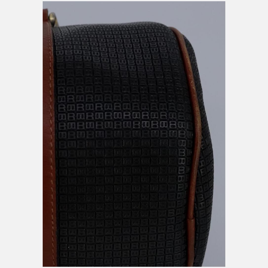 Bally Black Canvas Handbag (Pre-Owned)