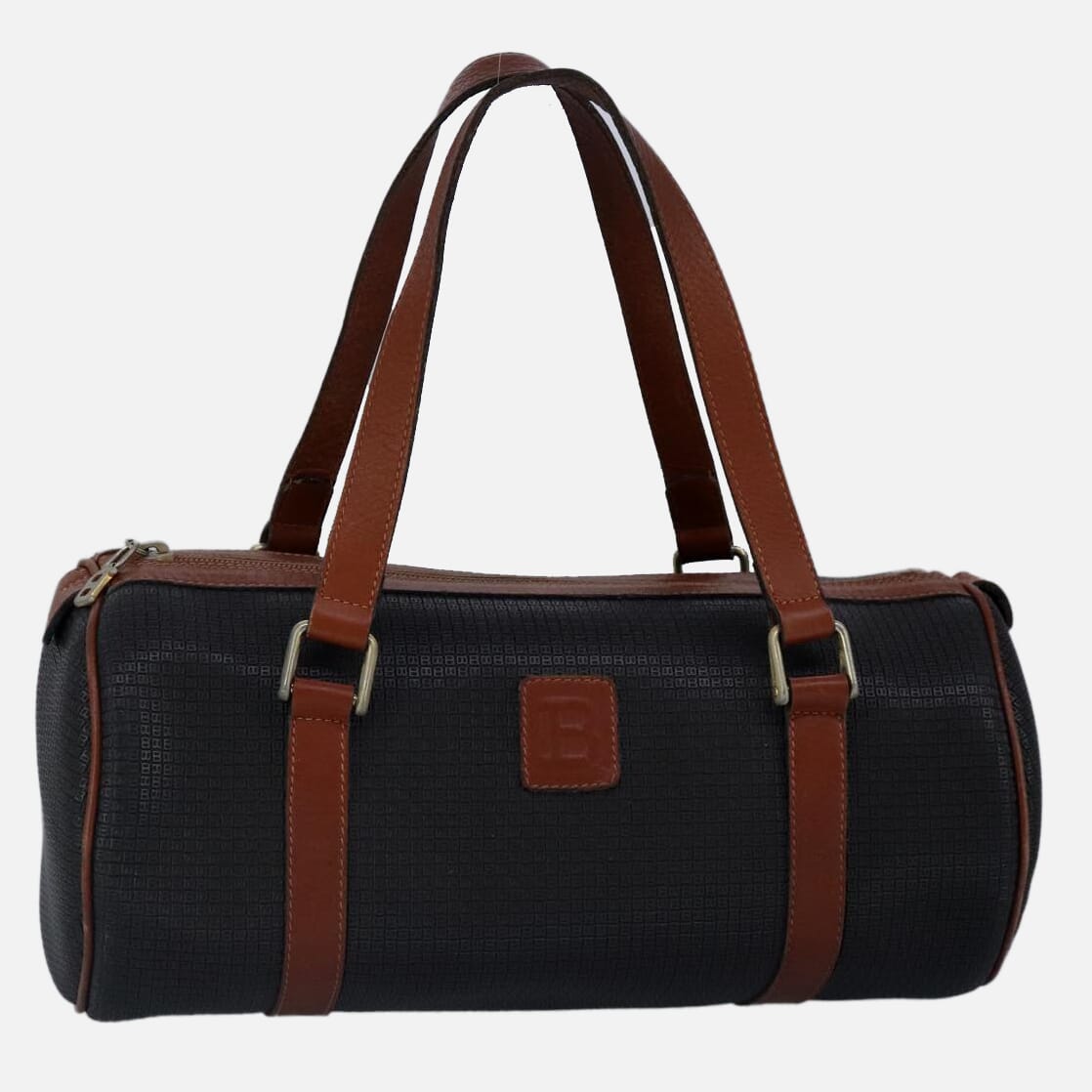 Bally Black Canvas Handbag (Pre-Owned)