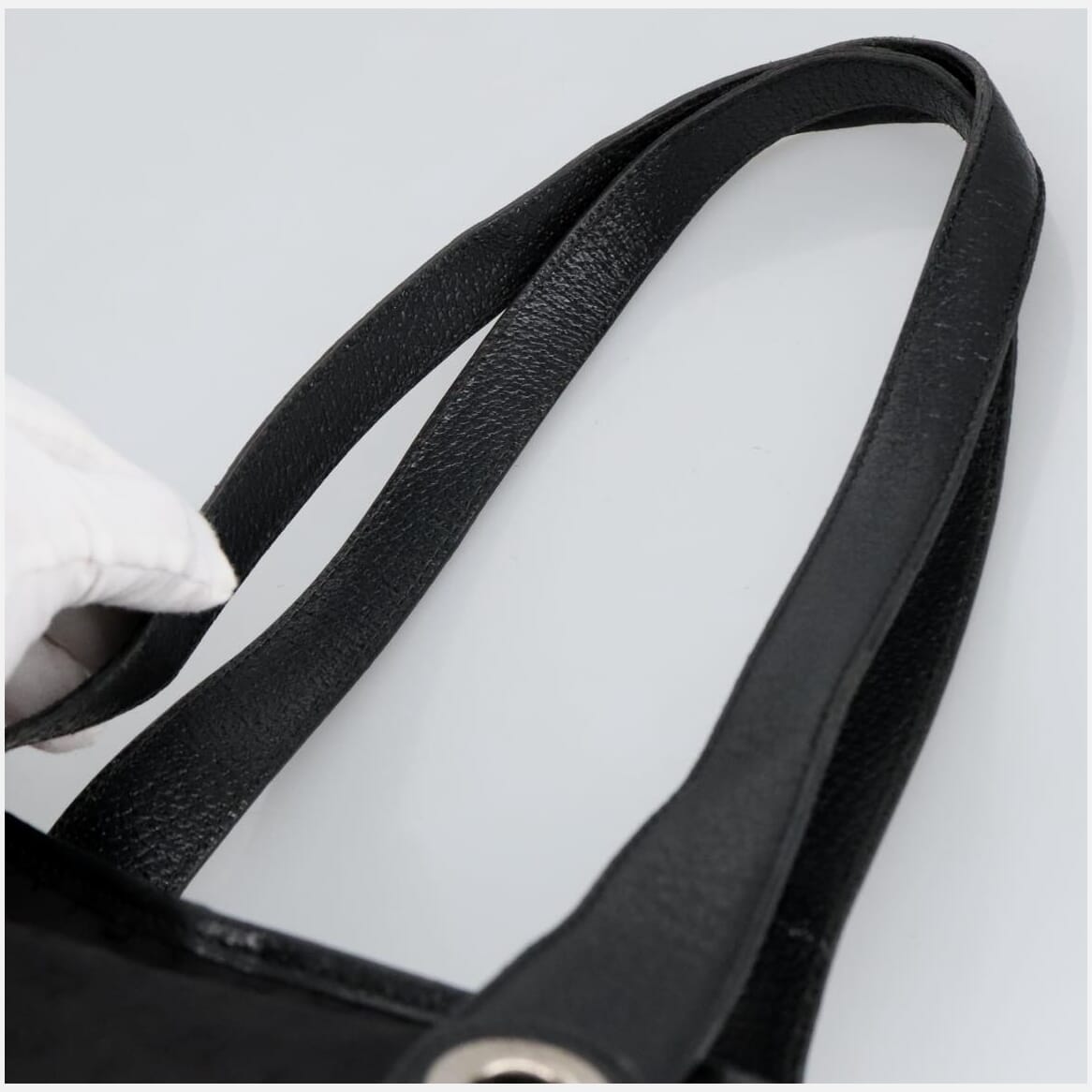Bulgari Logo Mania Black Canvas Tote Bag (Pre-Owned)