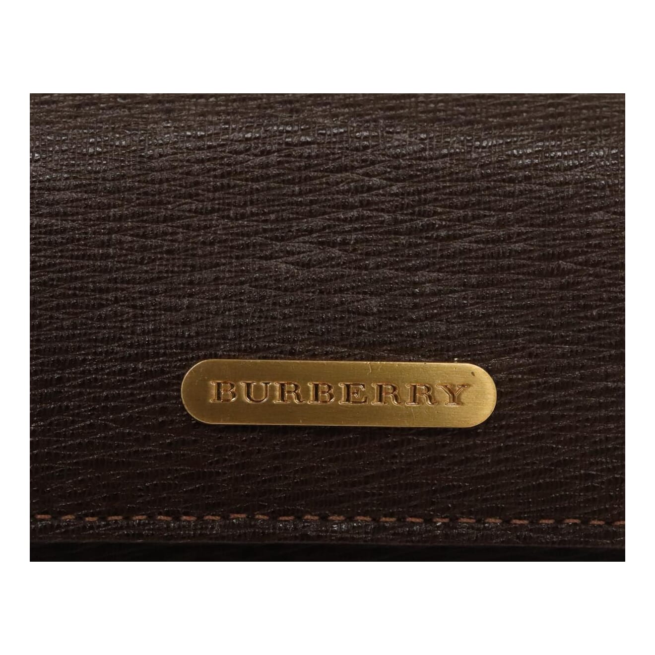 Burberry Brown Leather Clutch Bag (Pre-Owned)
