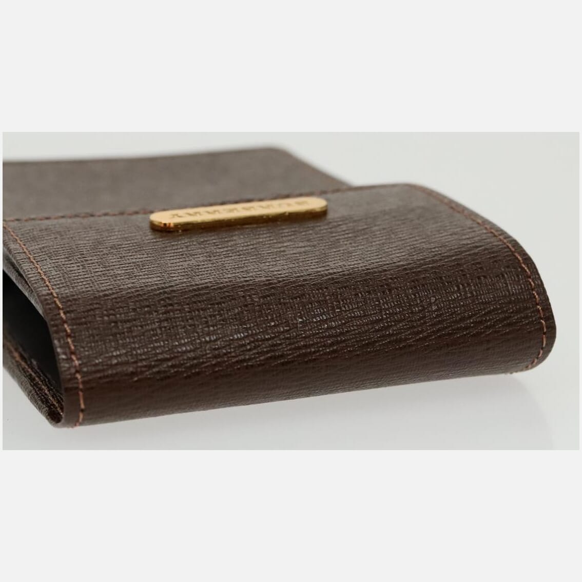 Burberry Brown Leather Clutch Bag (Pre-Owned)