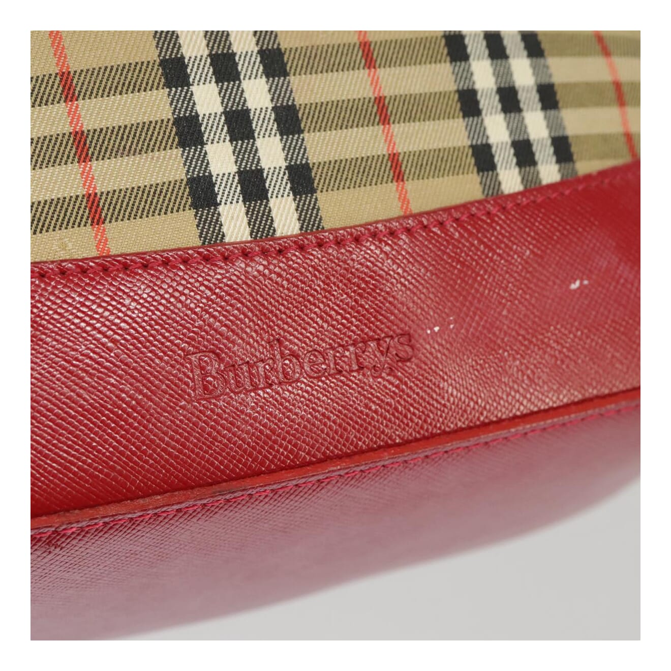 Burberry Nova Check Beige Canvas Backpack Bag (Pre-Owned)