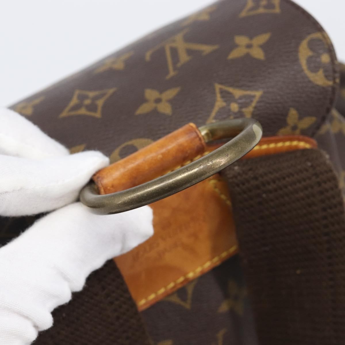 Louis Vuitton Vintage Montsouris Monogram Canvas Brown Canvas Backpack Bag (Pre-Owned)