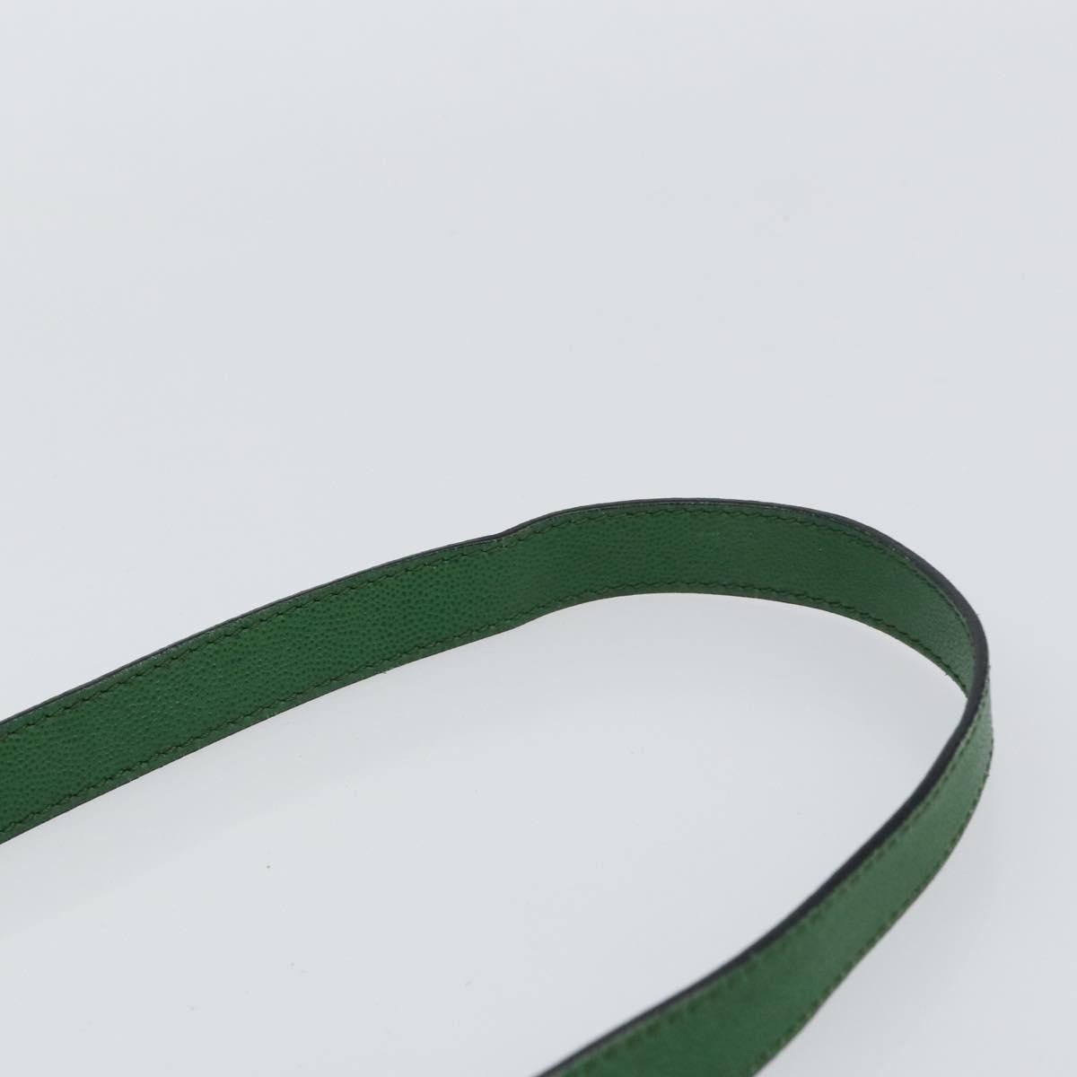 Celine Vintage Leather Green Leather Shoulder Bag Bag (Pre-Owned)