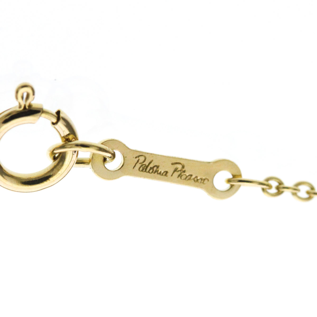 Tiffany & Co. Paloma Picasso Graffiti X Pendant 18K Yellow Gold Gold Yellow_Gold Necklace Jewelry (Pre-Owned)