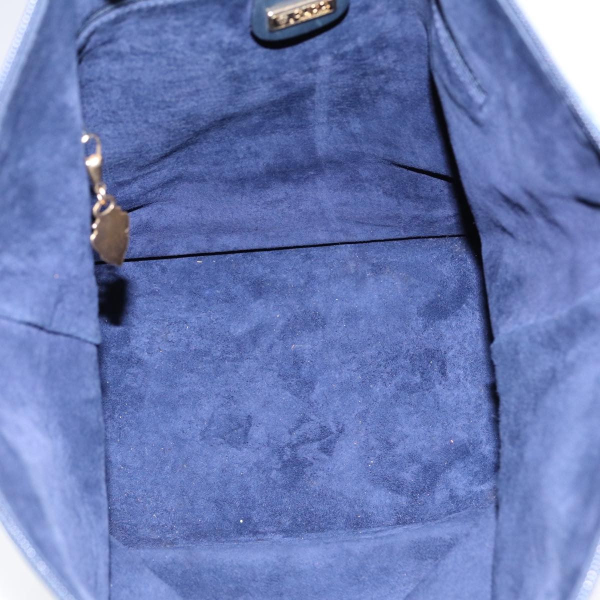 Gucci Vintage Leather Navy Leather Shoulder Bag Bag (Pre-Owned)