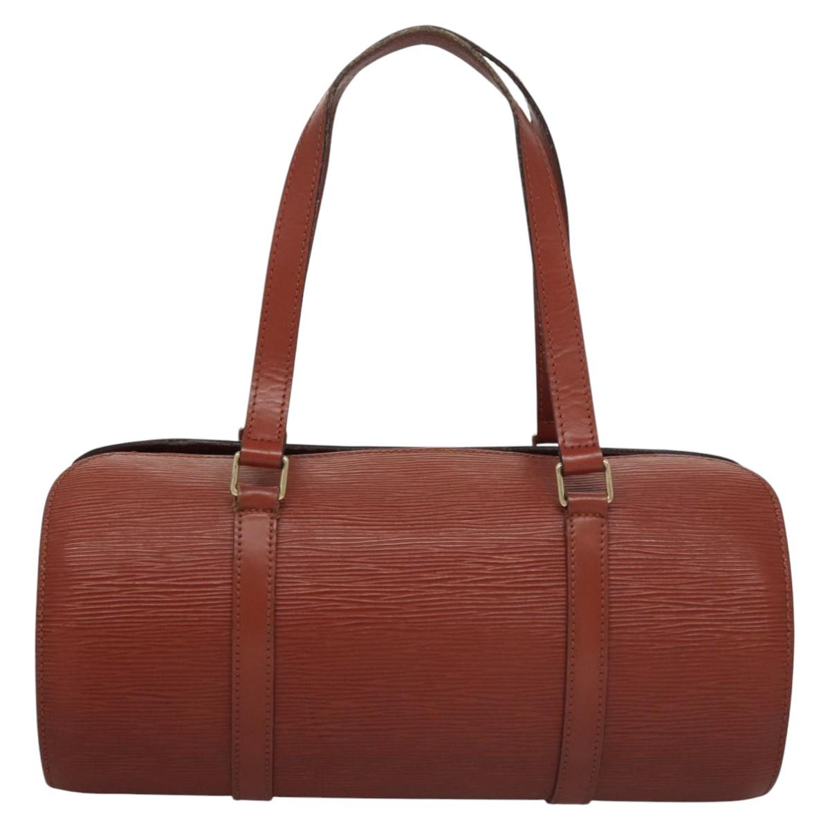 Louis Vuitton Soufflot Brown Leather Handbag (Pre-Owned)