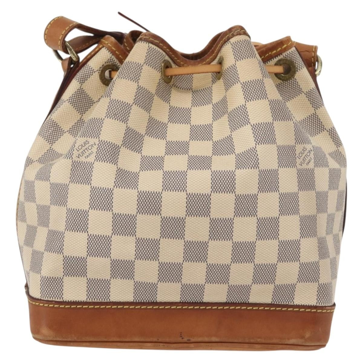 Louis Vuitton Noe Damier Ebene Beige Canvas Shoulder Bag Bag (Pre-Owned)