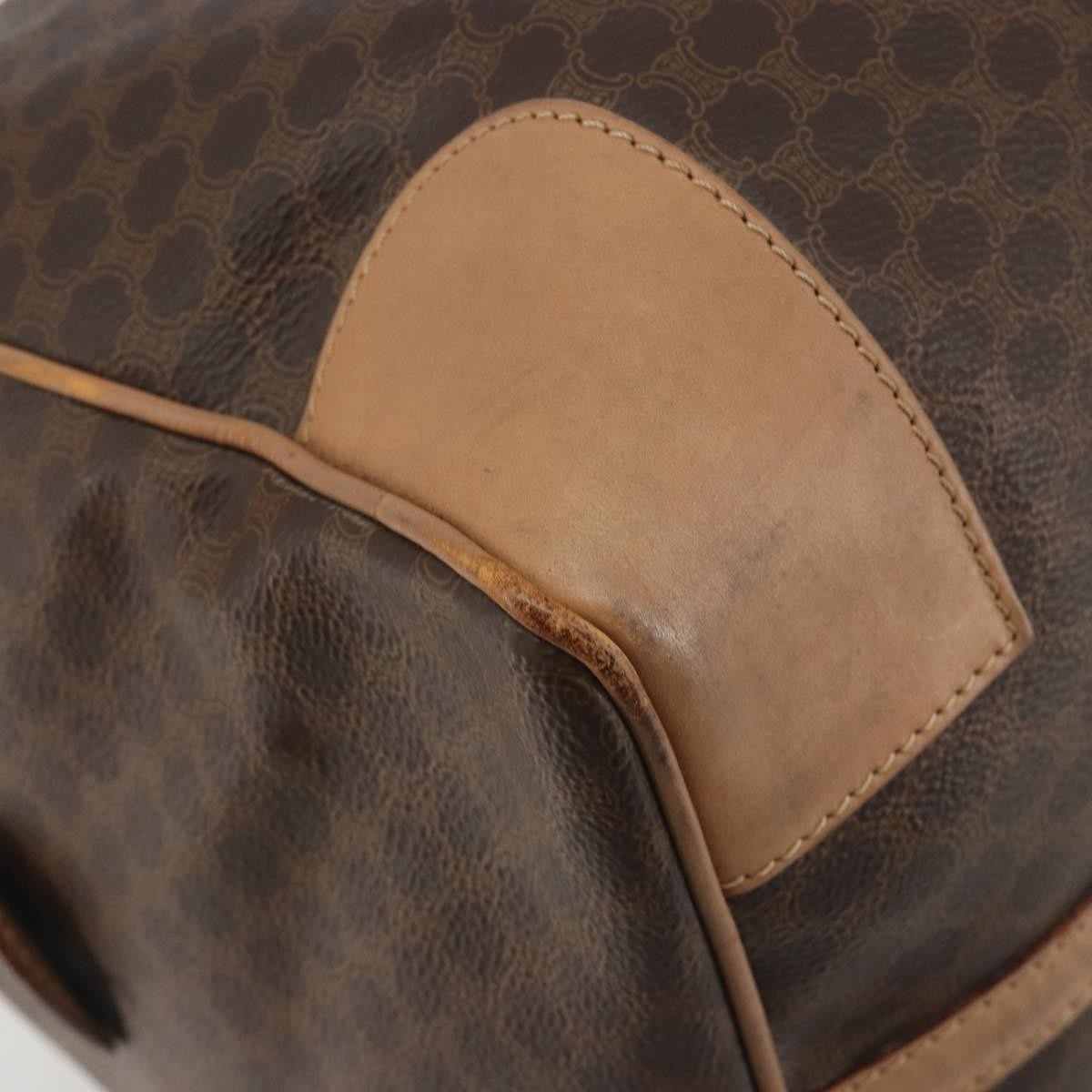 Celine Vintage Toile Triomphe Brown Canvas Travel Bag Bag (Pre-Owned)