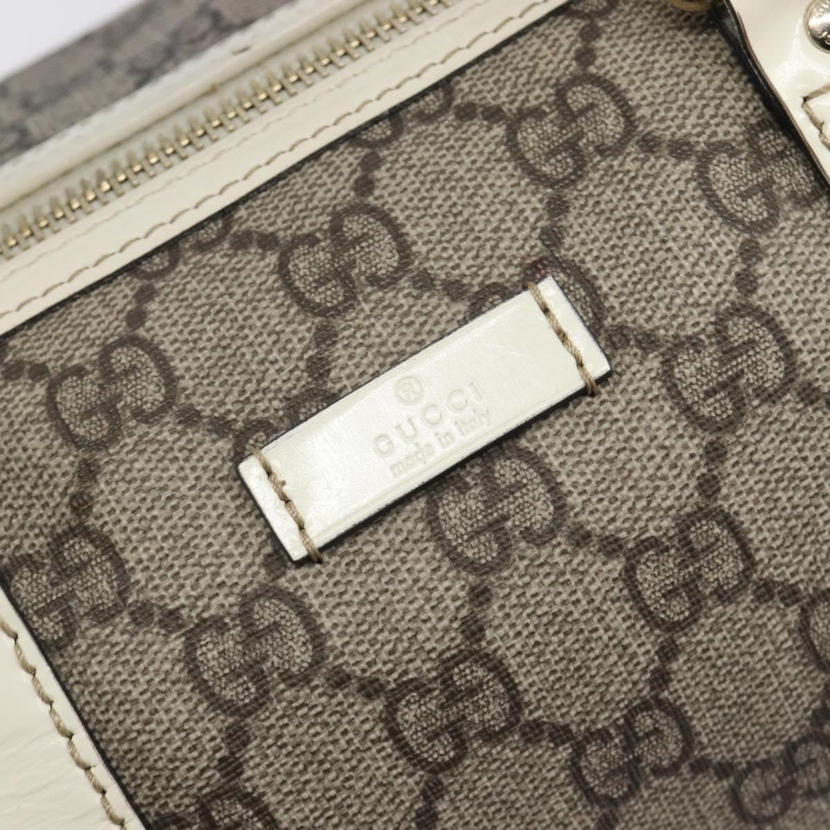 Gucci Joy Boston Gg Coated Canvas Beige Pvc Handbag (Pre-Owned)
