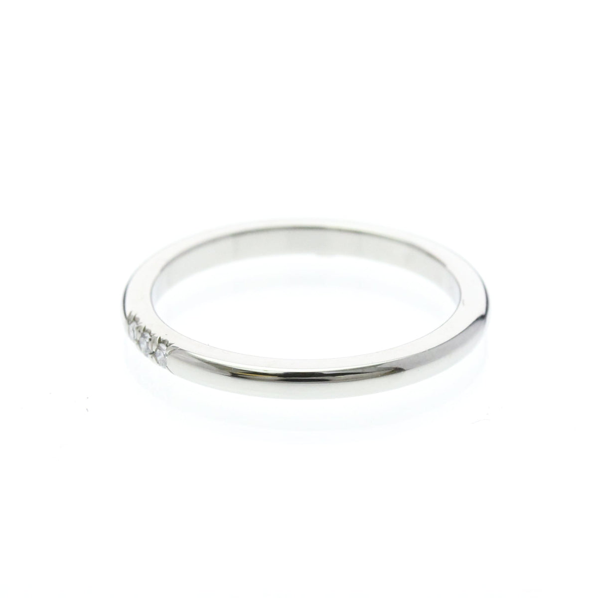 Tiffany & Co. Forever Band Platinum With Diamonds Silver Platinum Ring Jewelry (Pre-Owned)