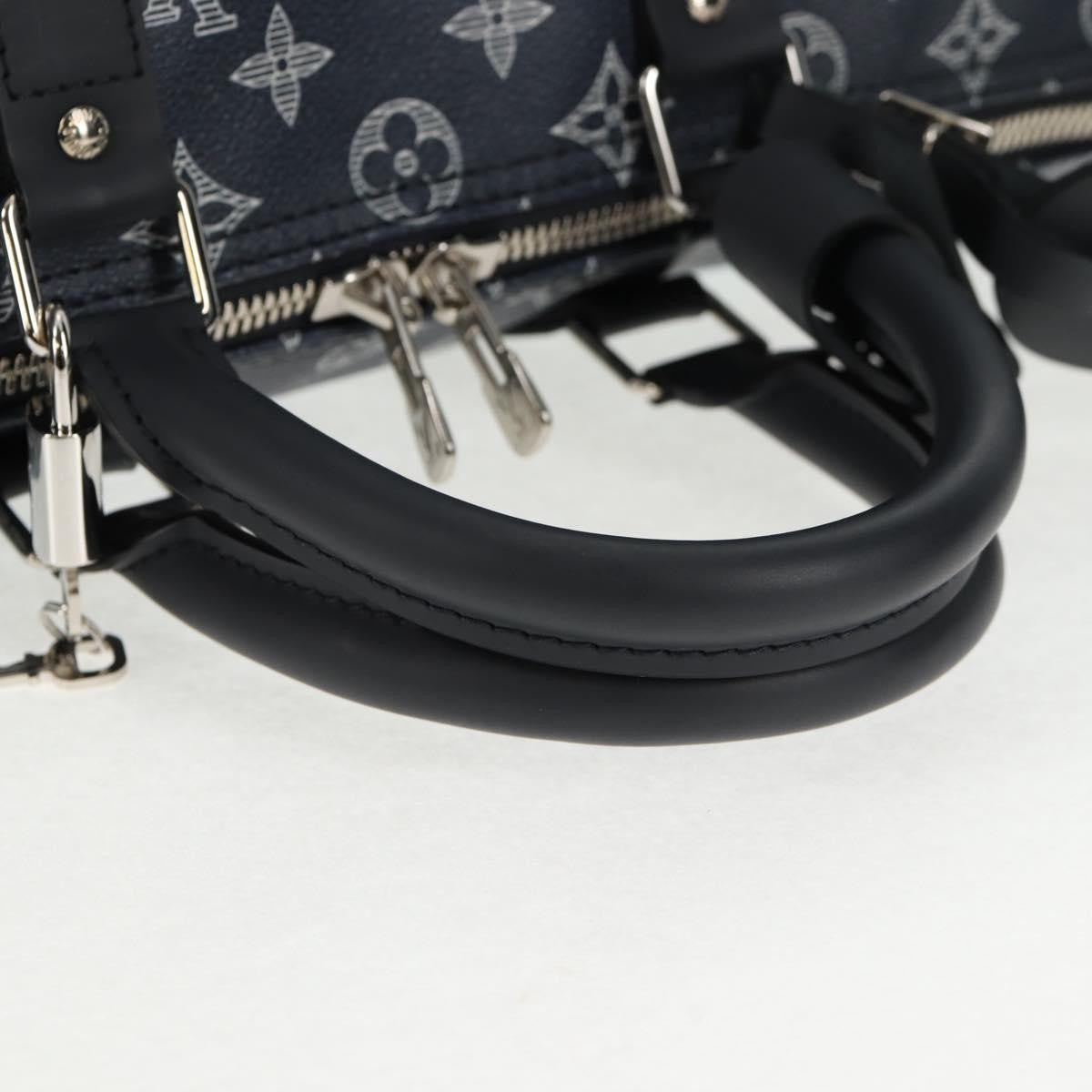 Louis Vuitton Keepall Bandouliere Limited Edition Chapman Savane Monogram Canvas Navy Canvas Travel Bag Bag (Pre-Owned)