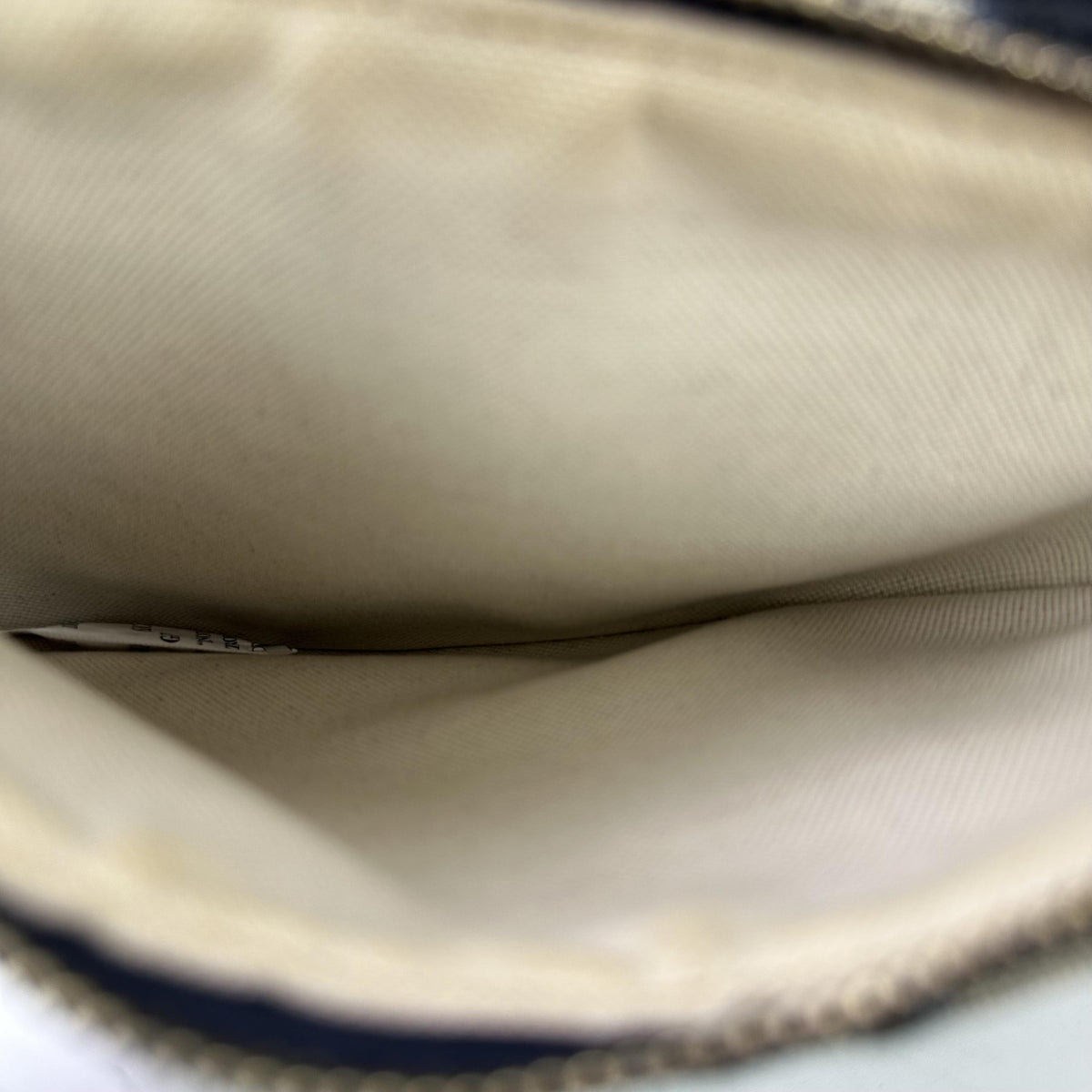 Christian Dior Saddle Oblique Canvas Blue Canvas Shoulder Bag Bag (Pre-Owned)