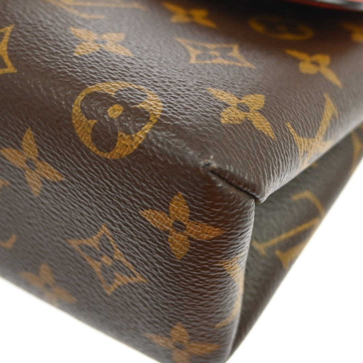 Louis Vuitton Locky Monogram Canvas With Leather Brown Canvas Handbag (Pre-Owned)