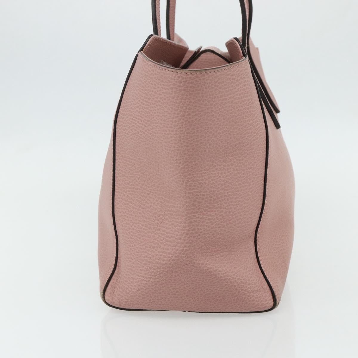 Gucci Swing Tote Leather Pink Leather Tote Bag Bag (Pre-Owned)