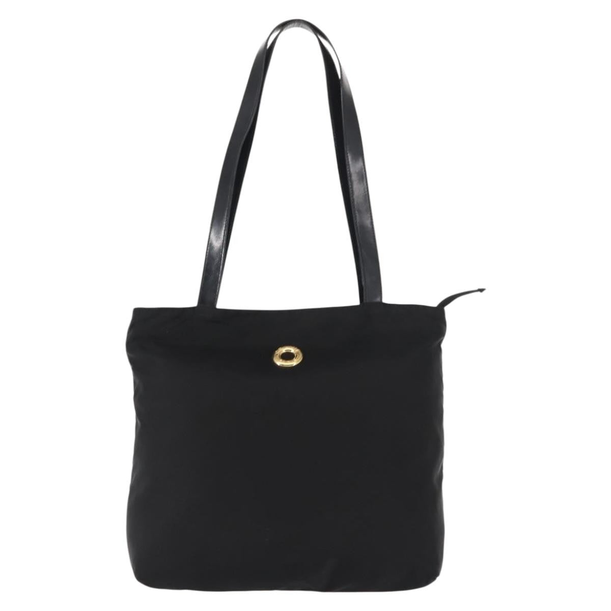 Celine Tote Nylon Black Nylon Tote Bag Bag (Pre-Owned)