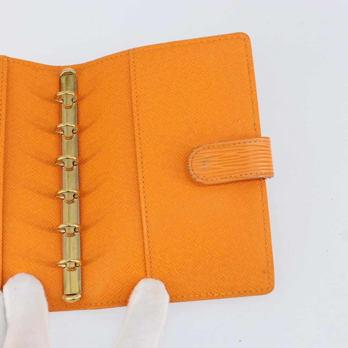 Louis Vuitton Agenda Cover Epi Leather Orange Leather Wallets Accessory (Pre-Owned)
