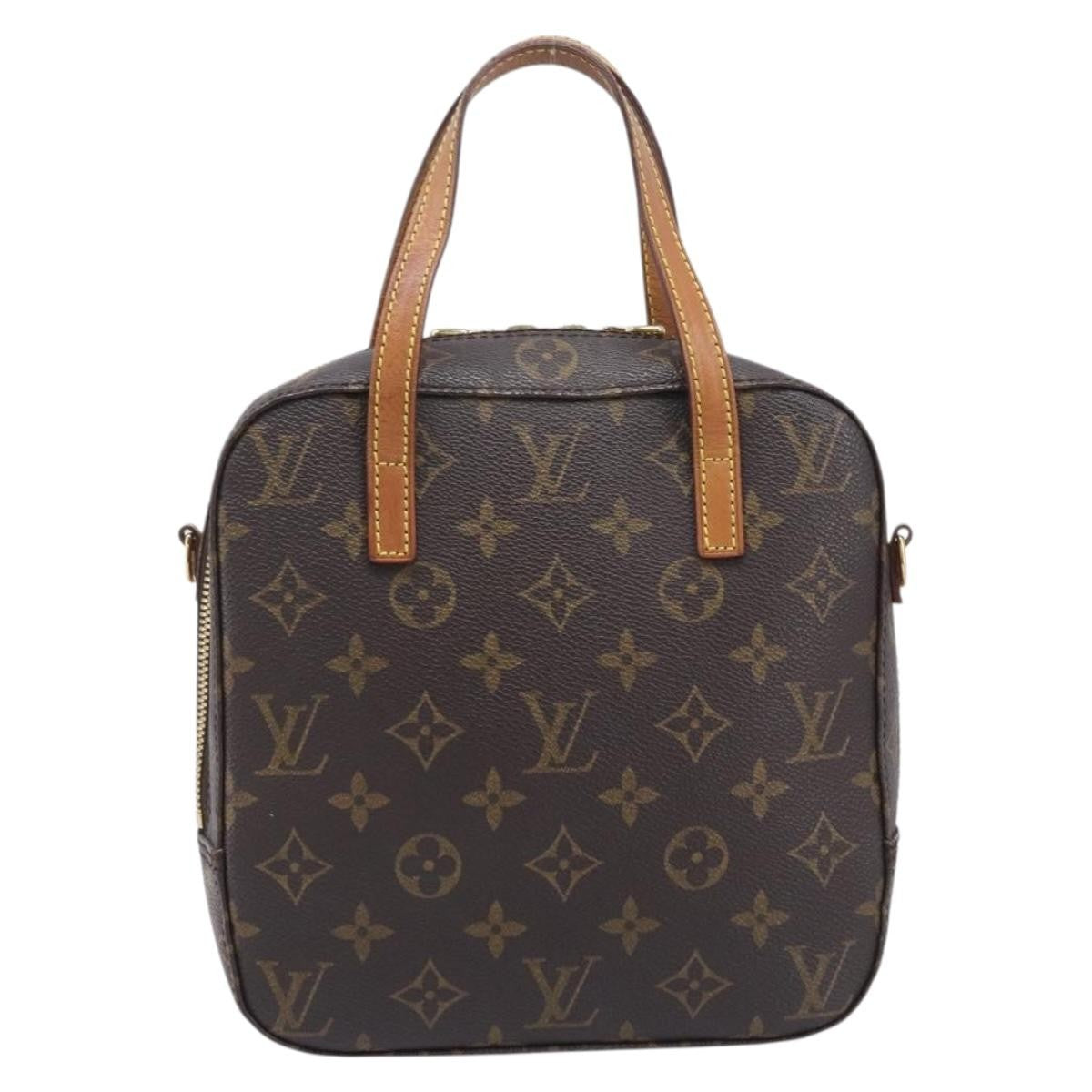 Louis Vuitton Spontini Monogram Canvas Brown Canvas Handbag (Pre-Owned)